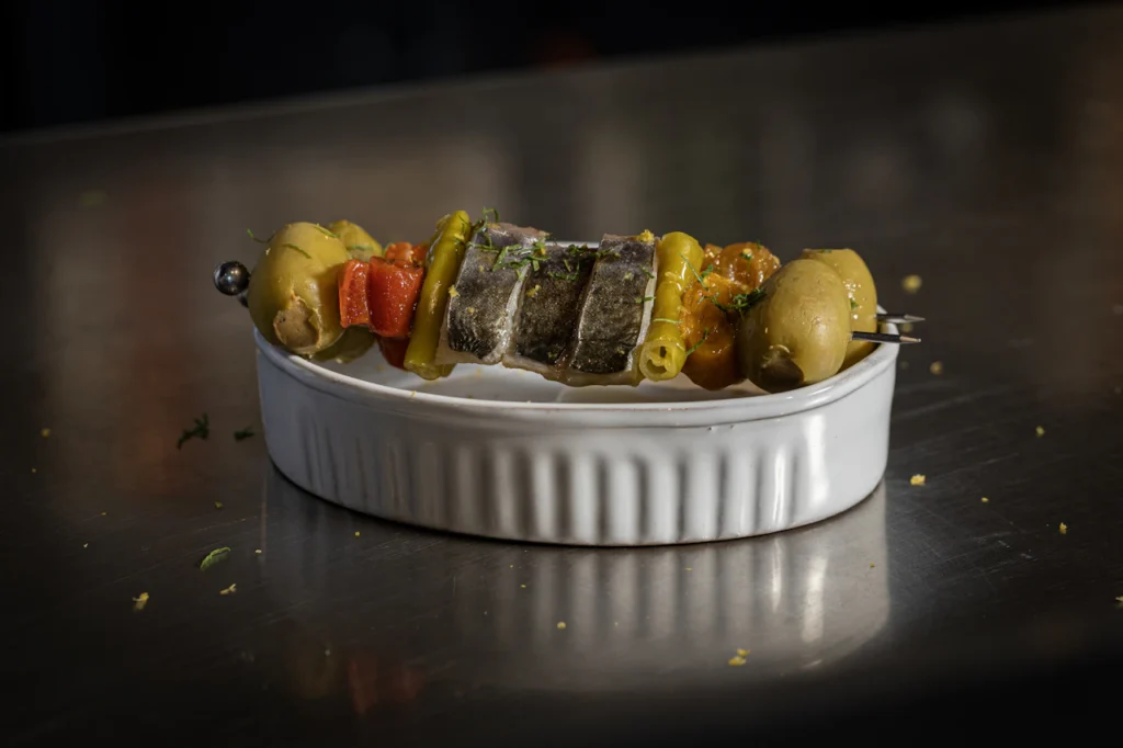 Photo d’illustration : Brochette fruits de mer